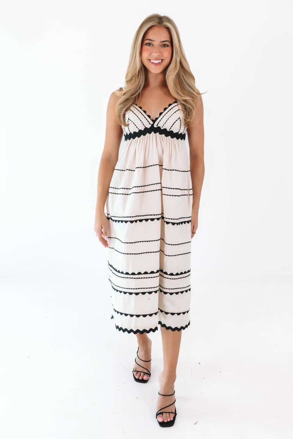 Nice To Know Midi Dress - Natural