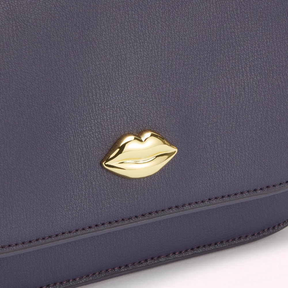 NIGHTSHADE LEATHER CARA CLUTCH BAG