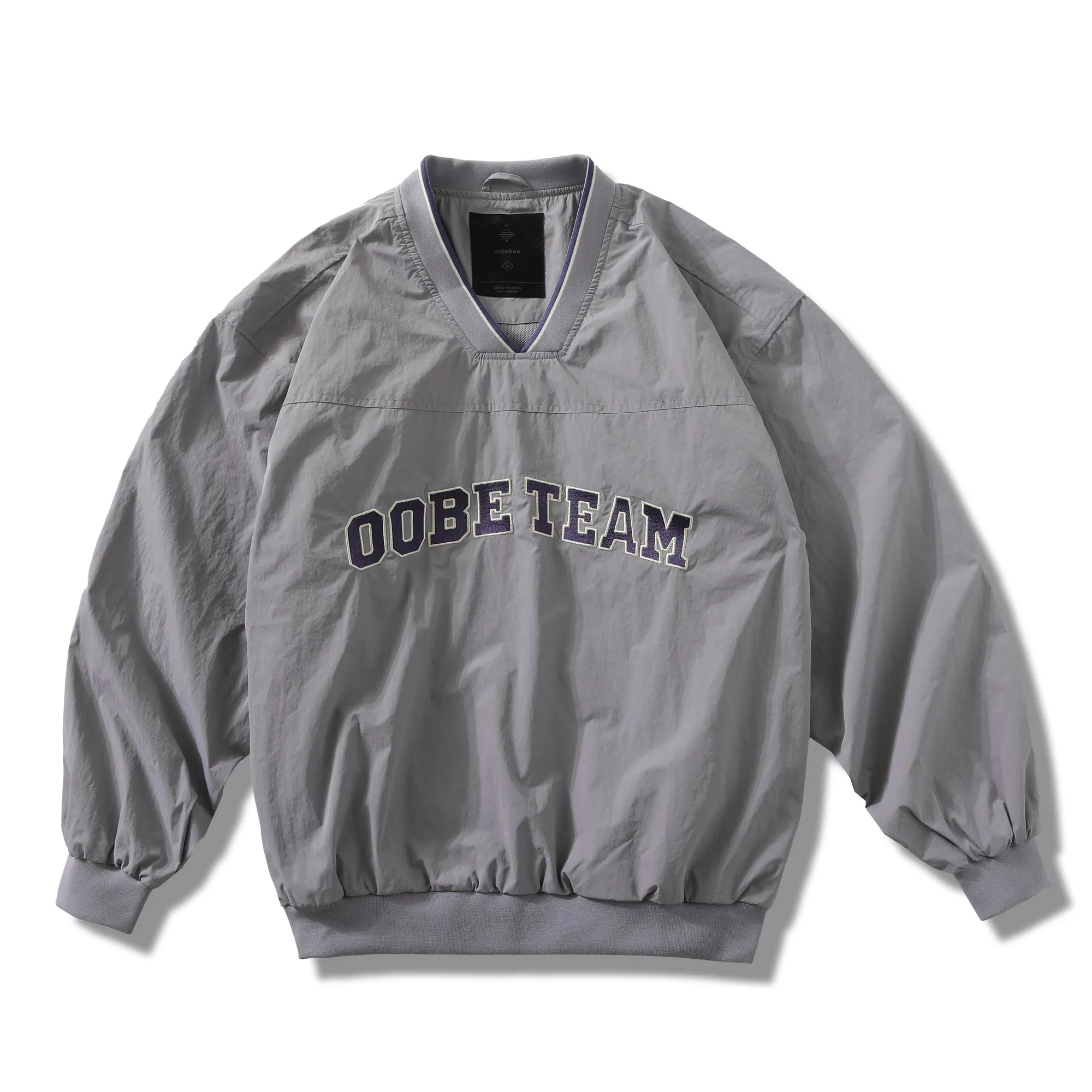 OCTOBEE レトロVネックトップス OTB005