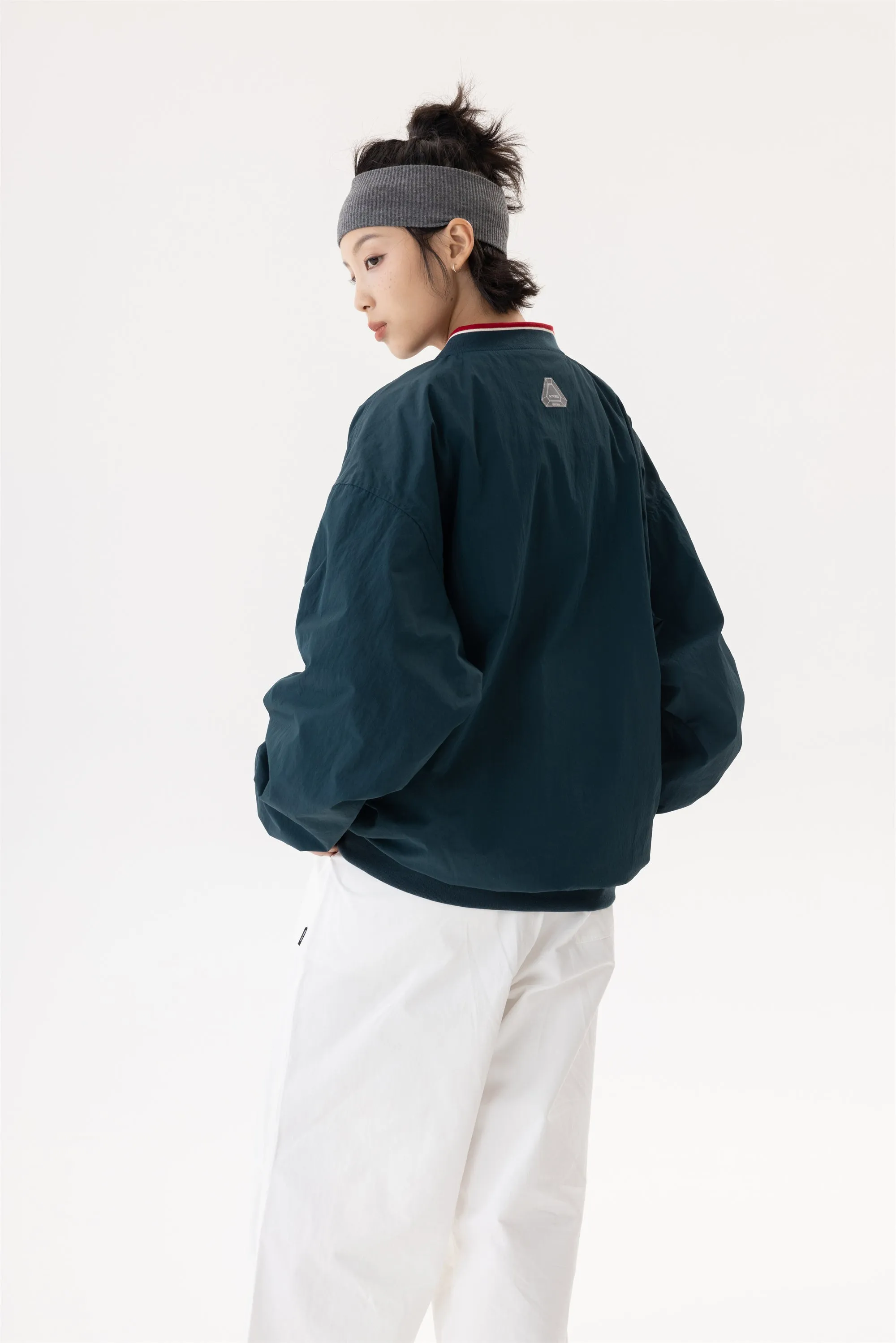 OCTOBEE レトロVネックトップス OTB005