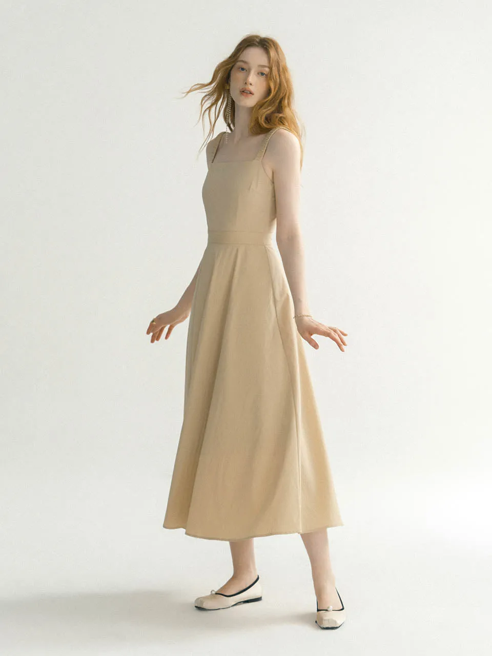 Ollia beige long dress