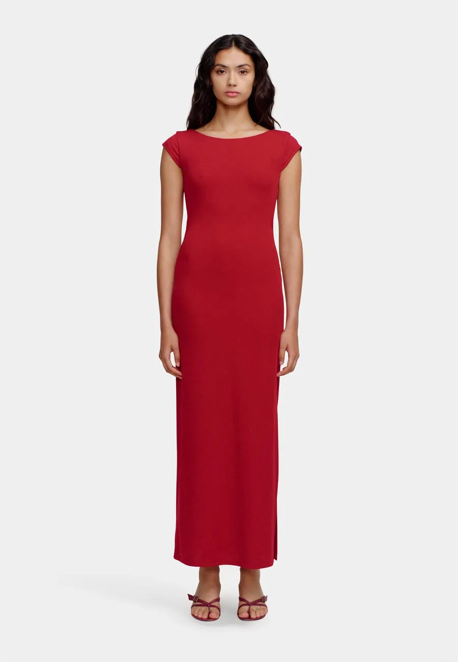 Ownley Sommer Midi Dress Ruby