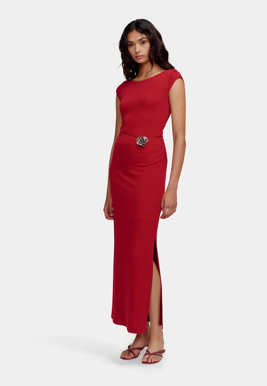 Ownley Sommer Midi Dress Ruby