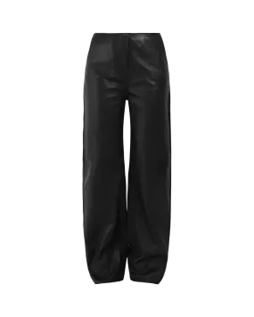 Panelled Leather Trousers