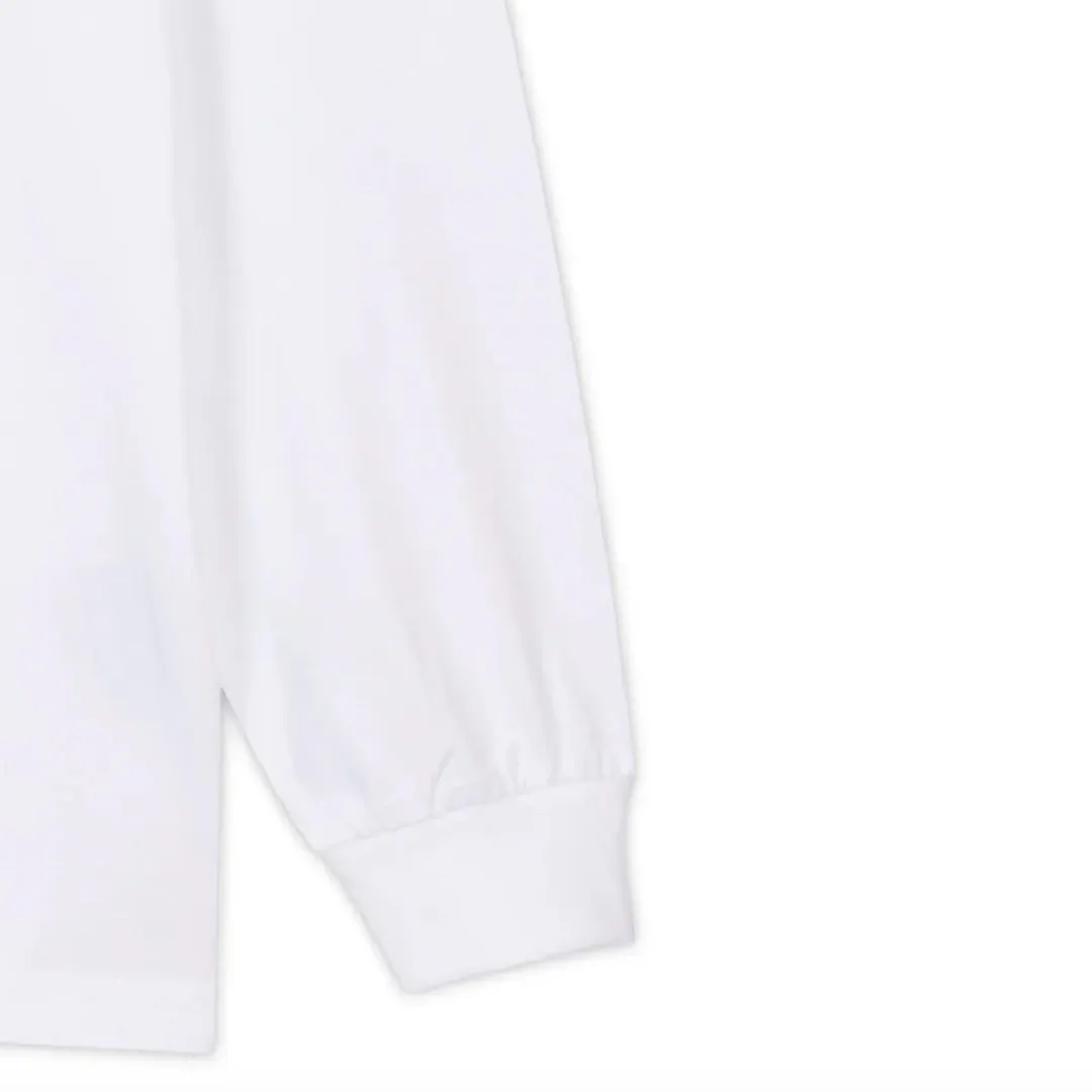 PARTCH Must Long Sleeve T-Shirt Oversized White Organic Cotton