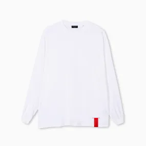 PARTCH Must Long Sleeve T-Shirt Oversized White Organic Cotton
