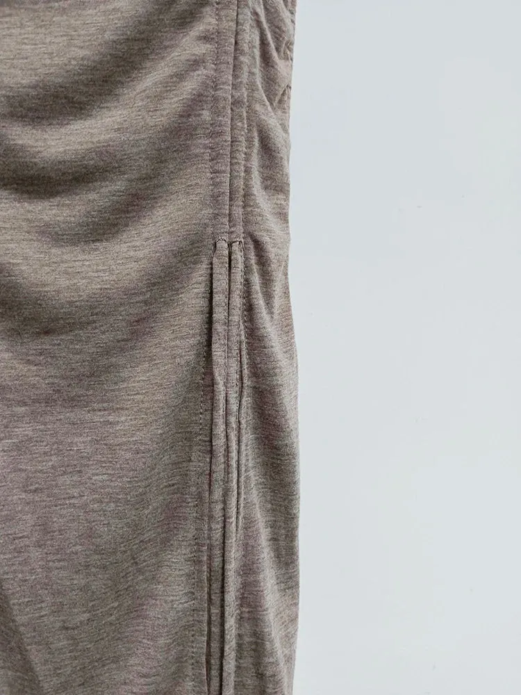 Patchwork Drawstring Solid Sexy Dresses For Women Hooded Sleeveless High Waist Minimalist Slimming Dress Female Fashion New