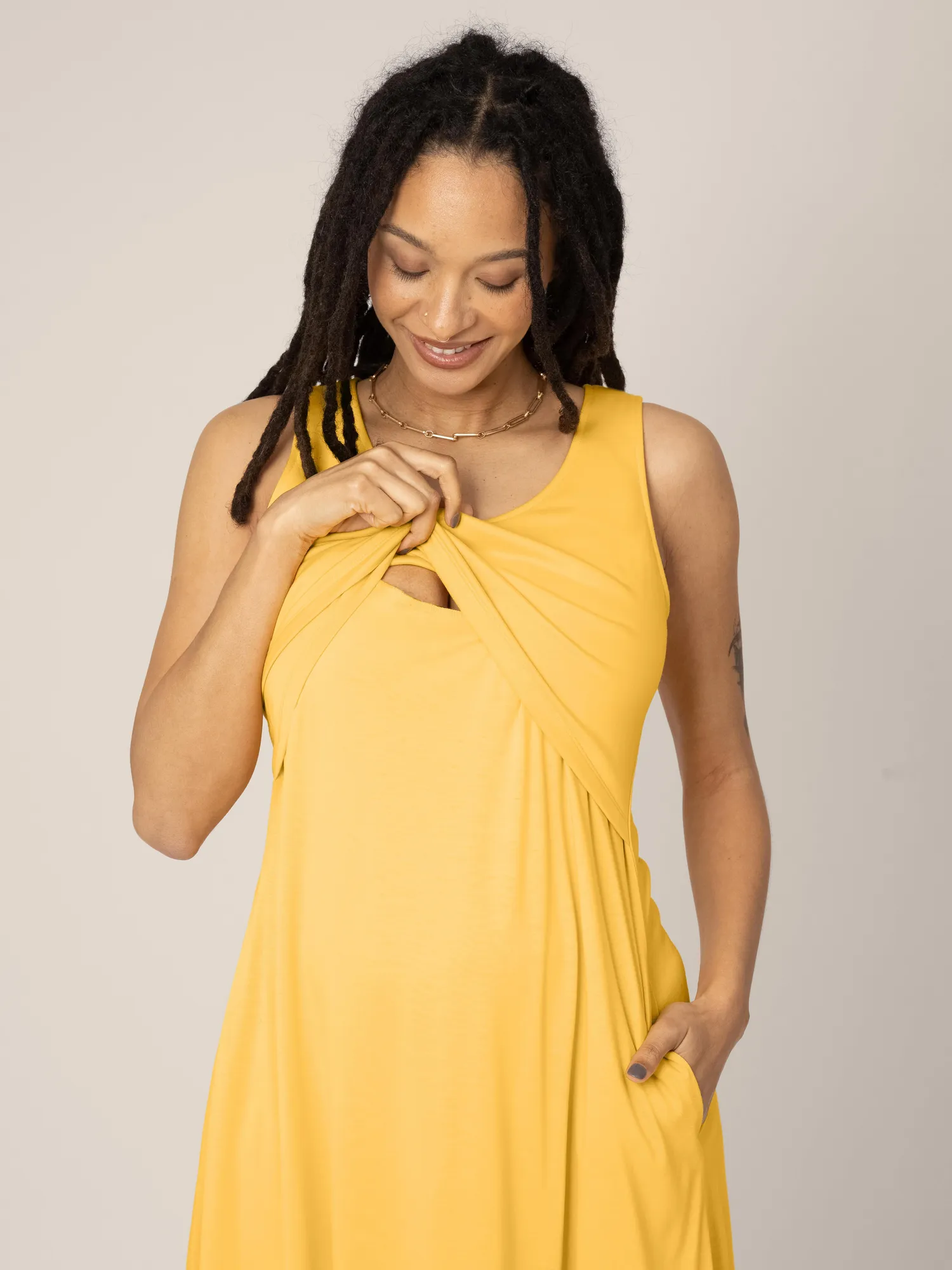 Penelope Crossover Nursing Dress | Citrus
