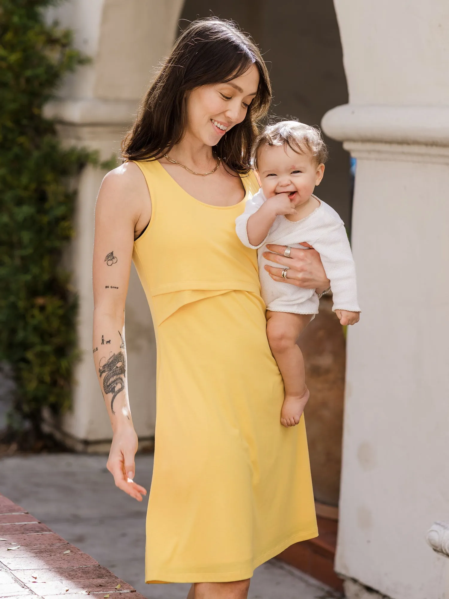 Penelope Crossover Nursing Dress | Citrus