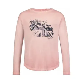 Pepe Jeans Girls Union Jack Long Sleeve T-Shirt Rose Pink