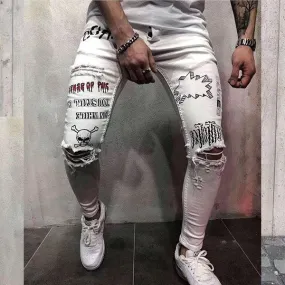 Philipp Plein Play To Win Jeans White