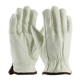 PIP 77-268/M Regular Grade Top Grain Cowhide Leather Drivers Glove with Red Foam Lining - Keystone Thumb