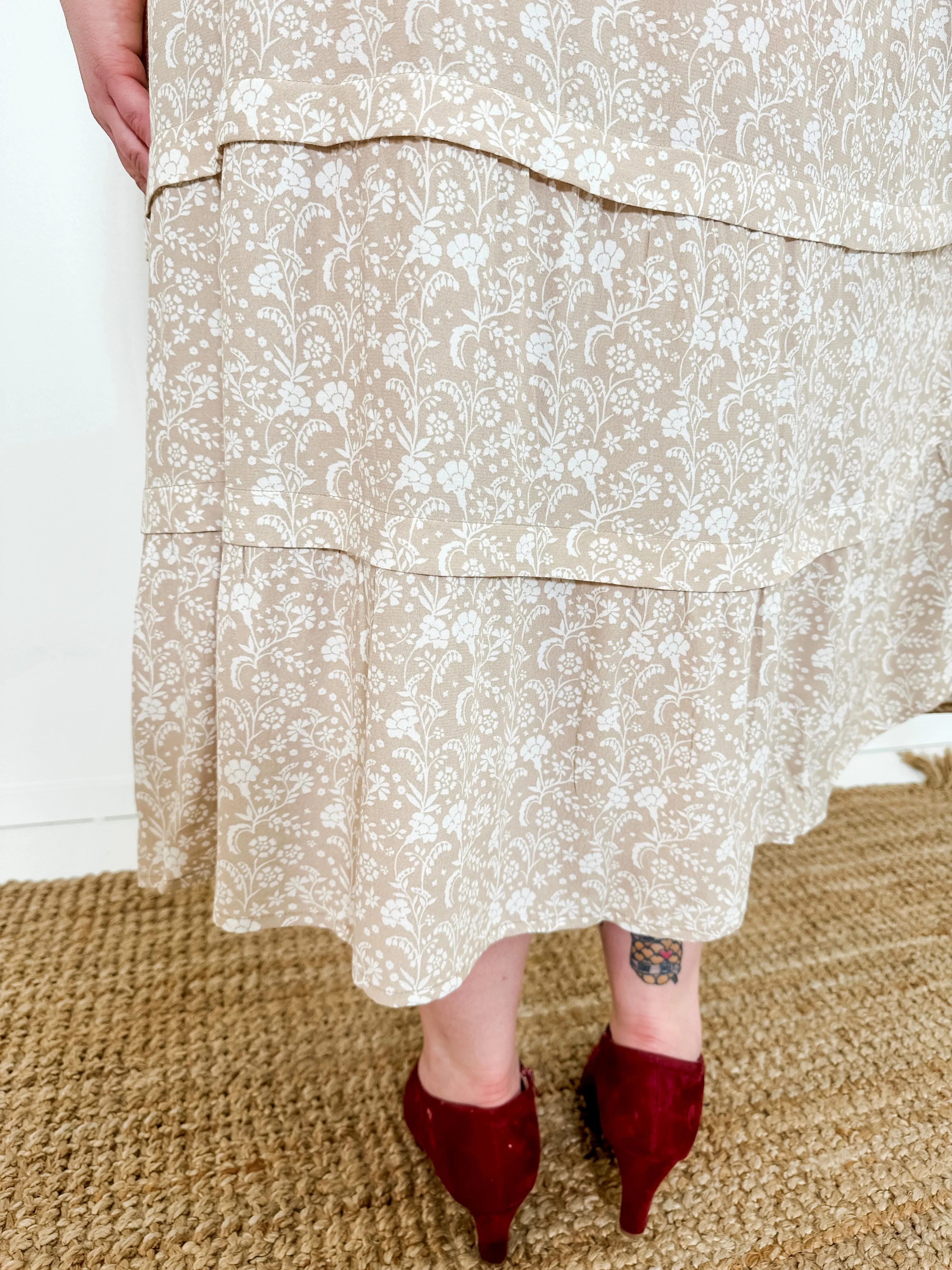 Portofino Midi Dress with Short Sleeves
