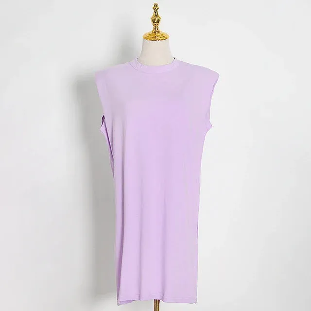 Pre Order:  Minimalist Sleeveless Mini Dress