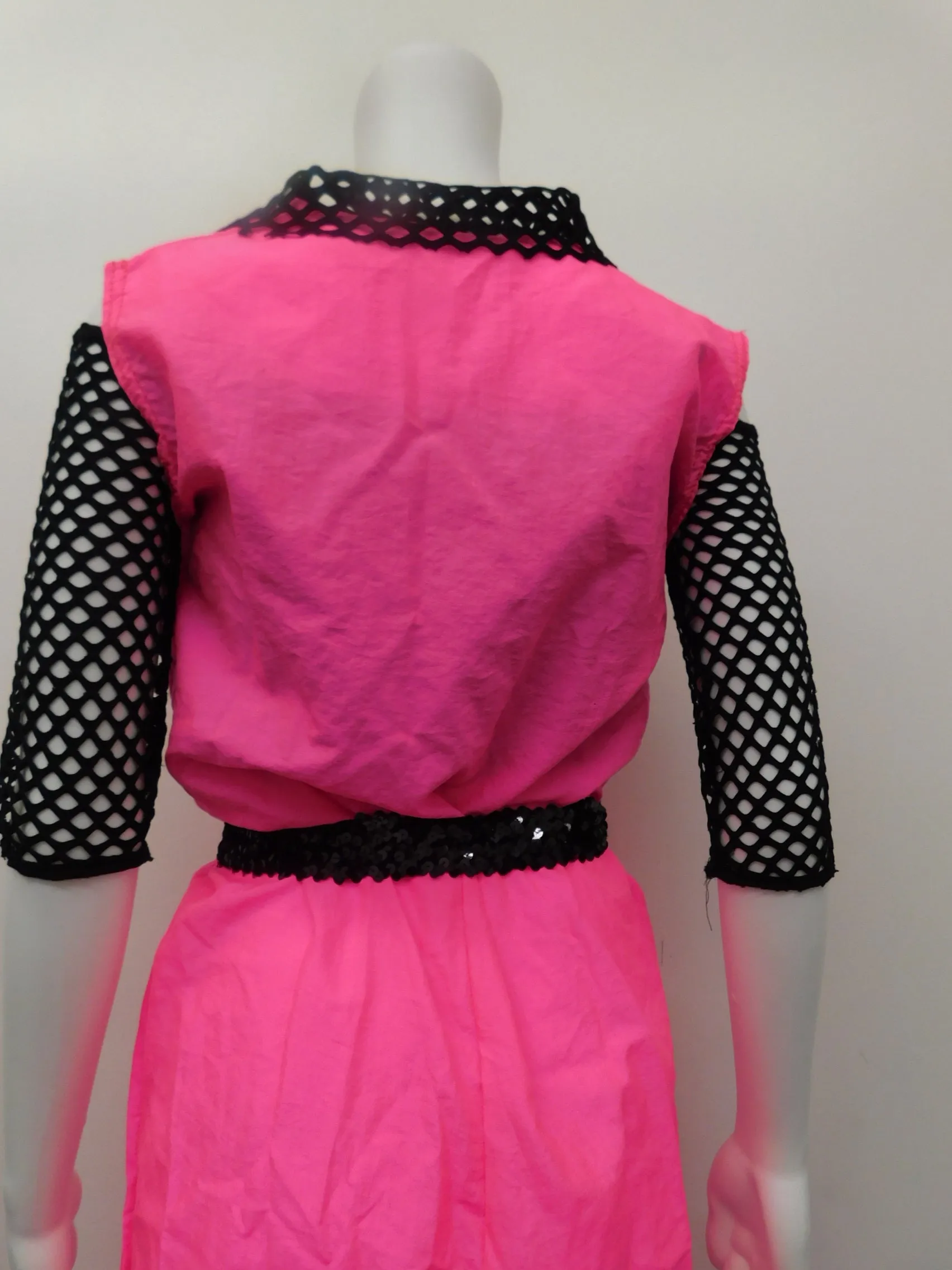 Pre-Owned Costume Costume Gallery   Medium Adult Pink Jumpsuit Jazz Hip Hop