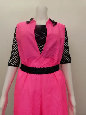 Pre-Owned Costume Costume Gallery   Medium Adult Pink Jumpsuit Jazz Hip Hop