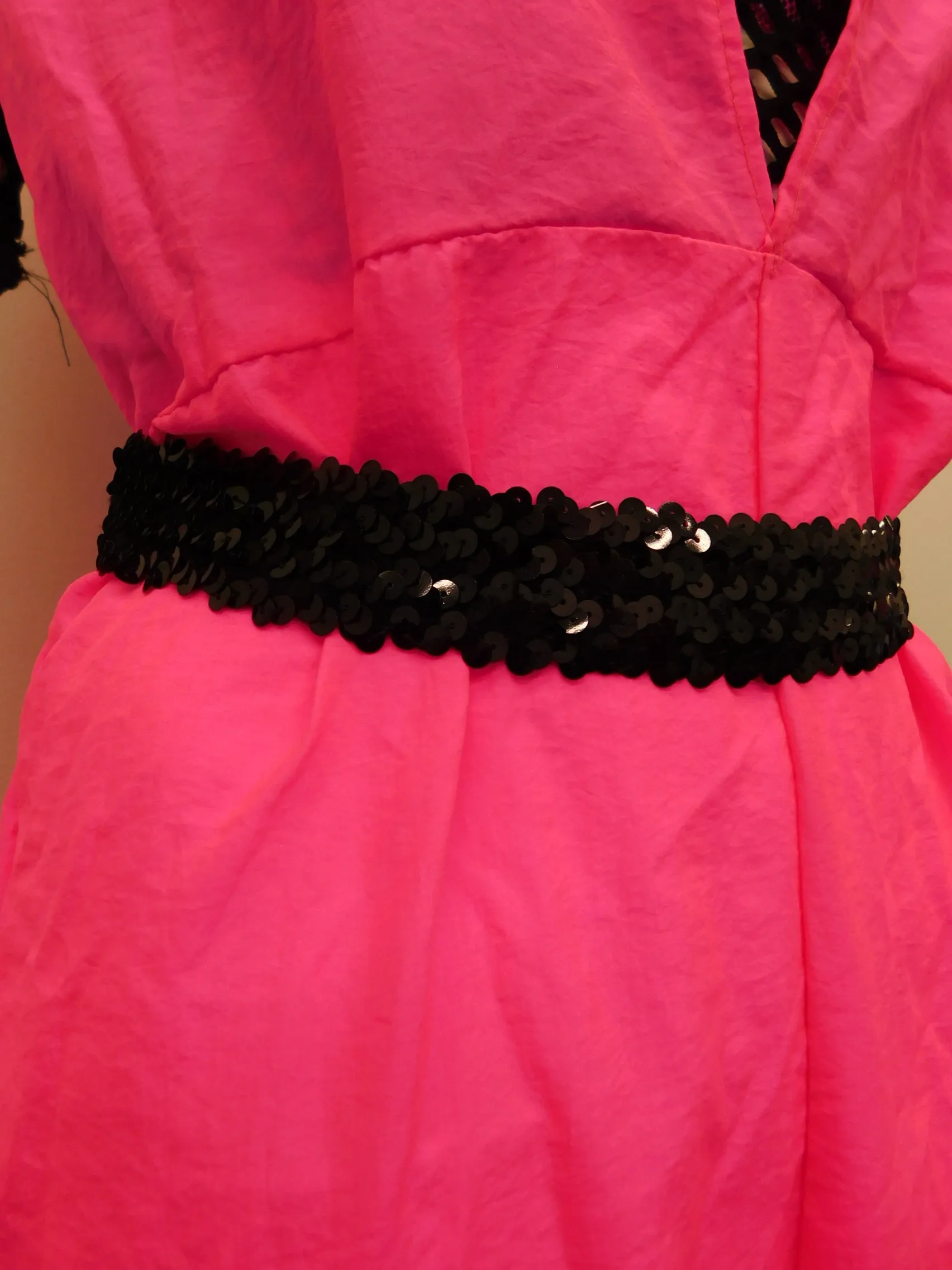 Pre-Owned Costume Costume Gallery   Medium Adult Pink Jumpsuit Jazz Hip Hop