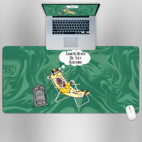 Premium PU Leather Mouse Pads | Non-Slip |Waterproof | Stylish & Durable - Gamers Never Die