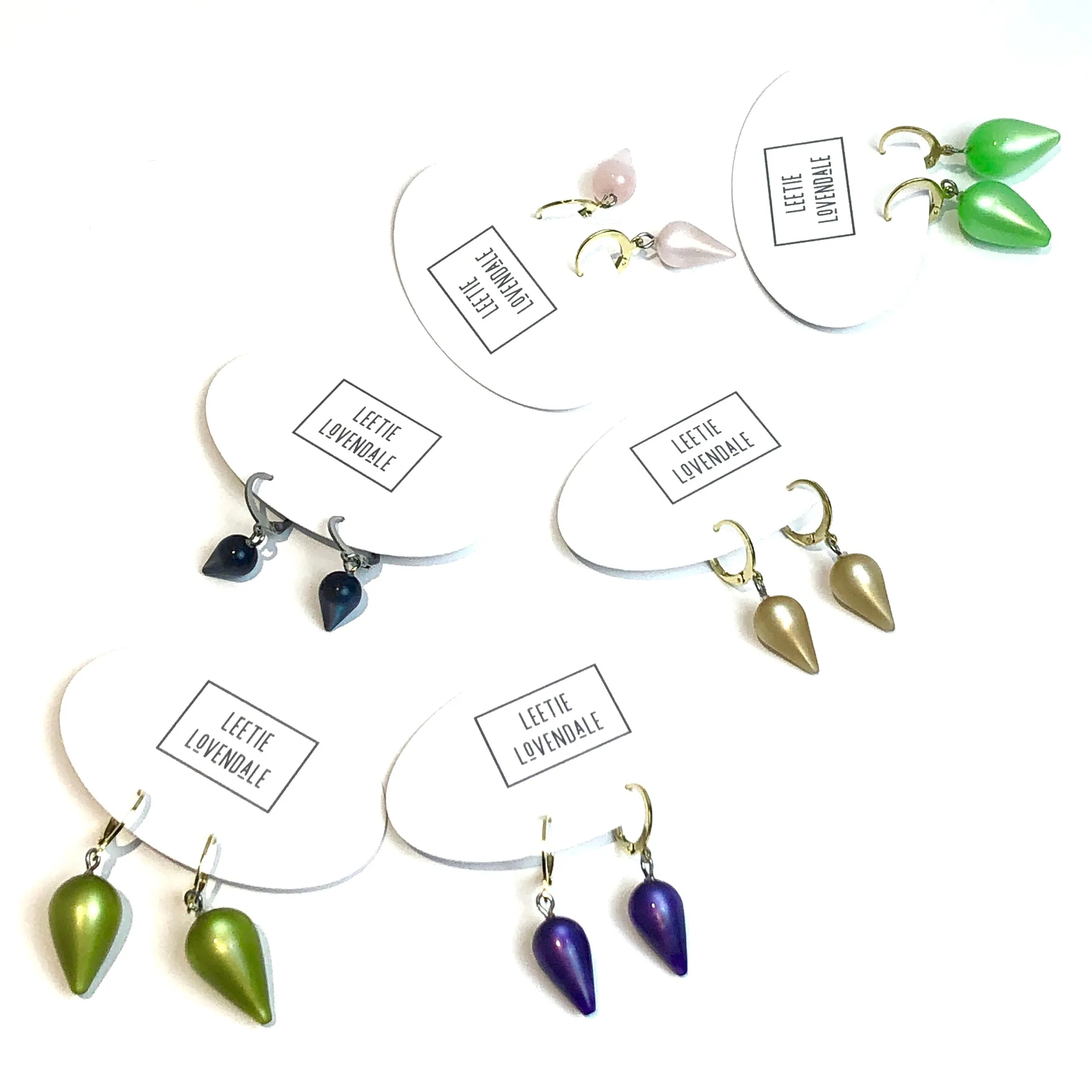 Purple Moonglow Midi Spike Cuff Hoops
