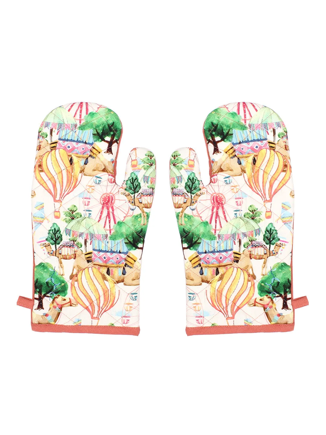 Pushkar - Set Of 2 Gloves (Multi)