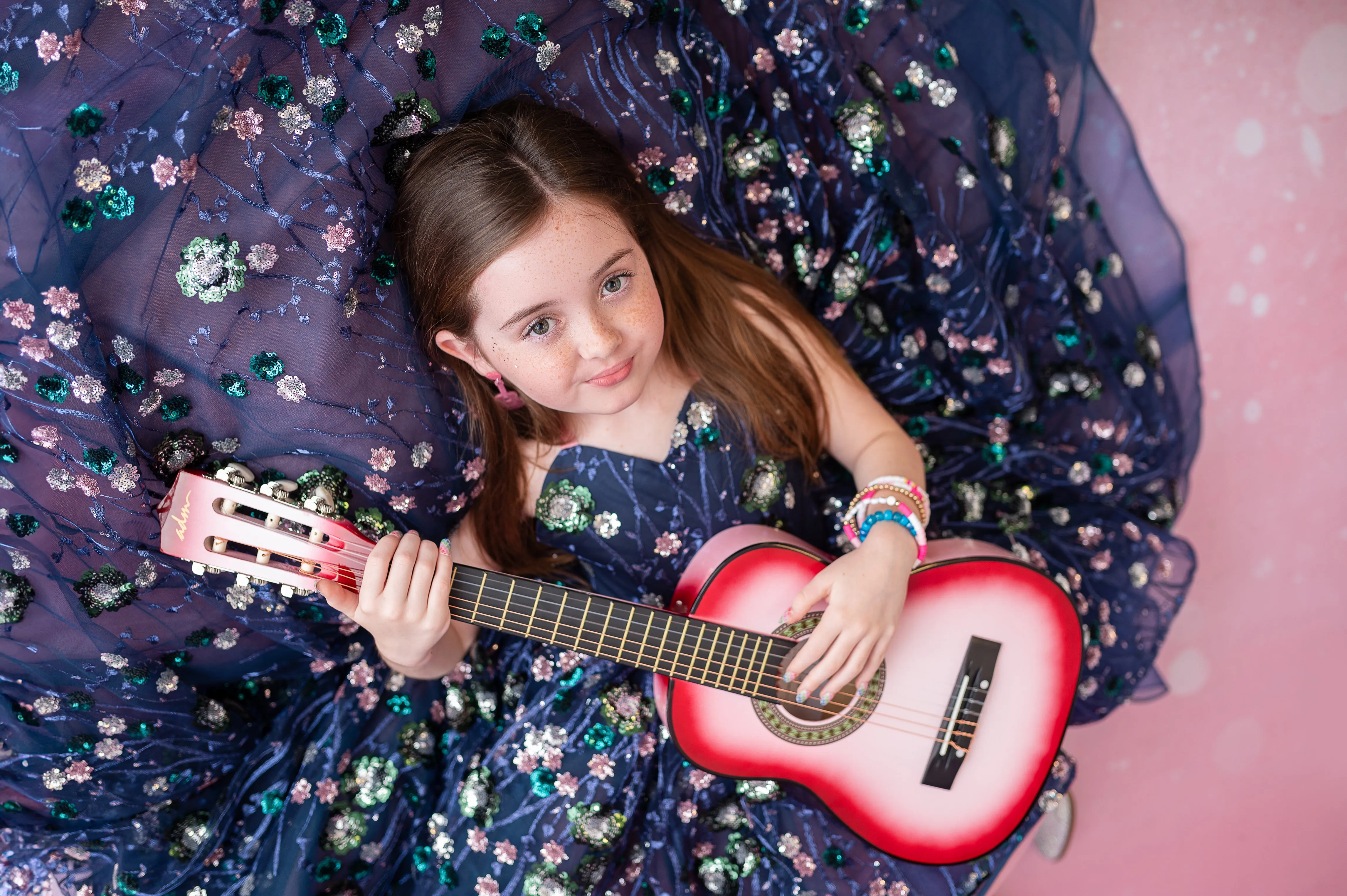 "Midnight Garden" - High Low Length Dress   cape ( 7 Year - Petite 9 Year)