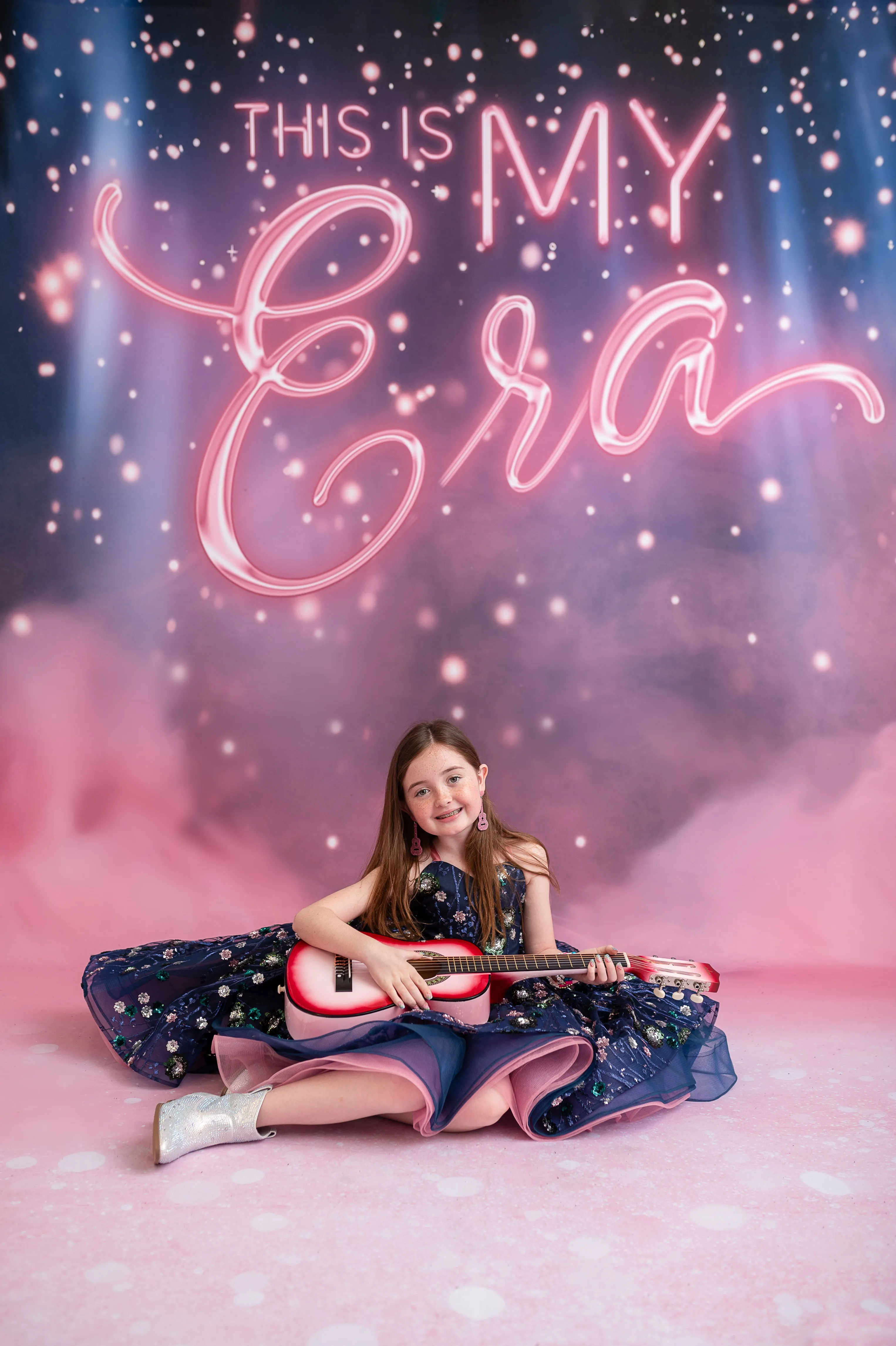 "Midnight Garden" - High Low Length Dress   cape ( 7 Year - Petite 9 Year)