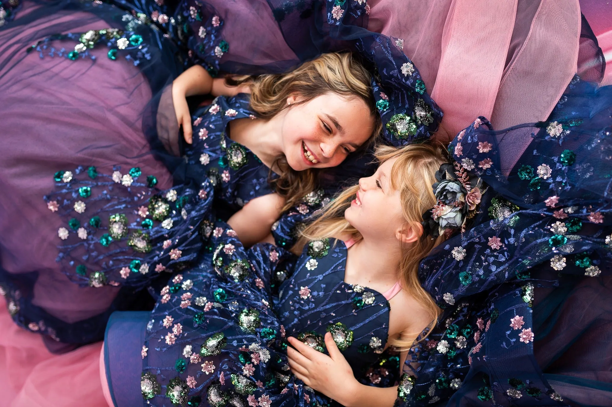 "Midnight Garden" - High Low Length Dress   cape ( 7 Year - Petite 9 Year)