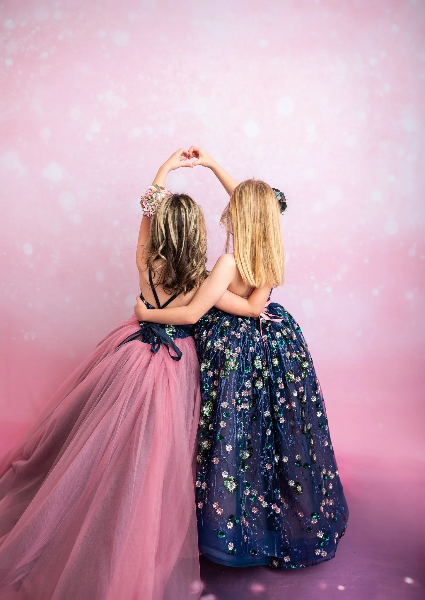"Midnight Garden" - High Low Length Dress   cape ( 7 Year - Petite 9 Year)