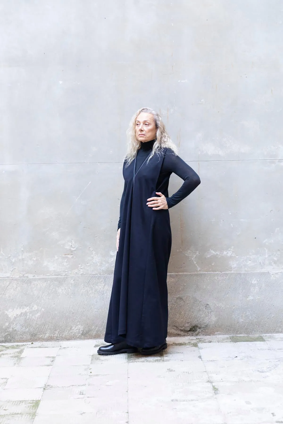 RECYCLED WOOL MAXI DRESS