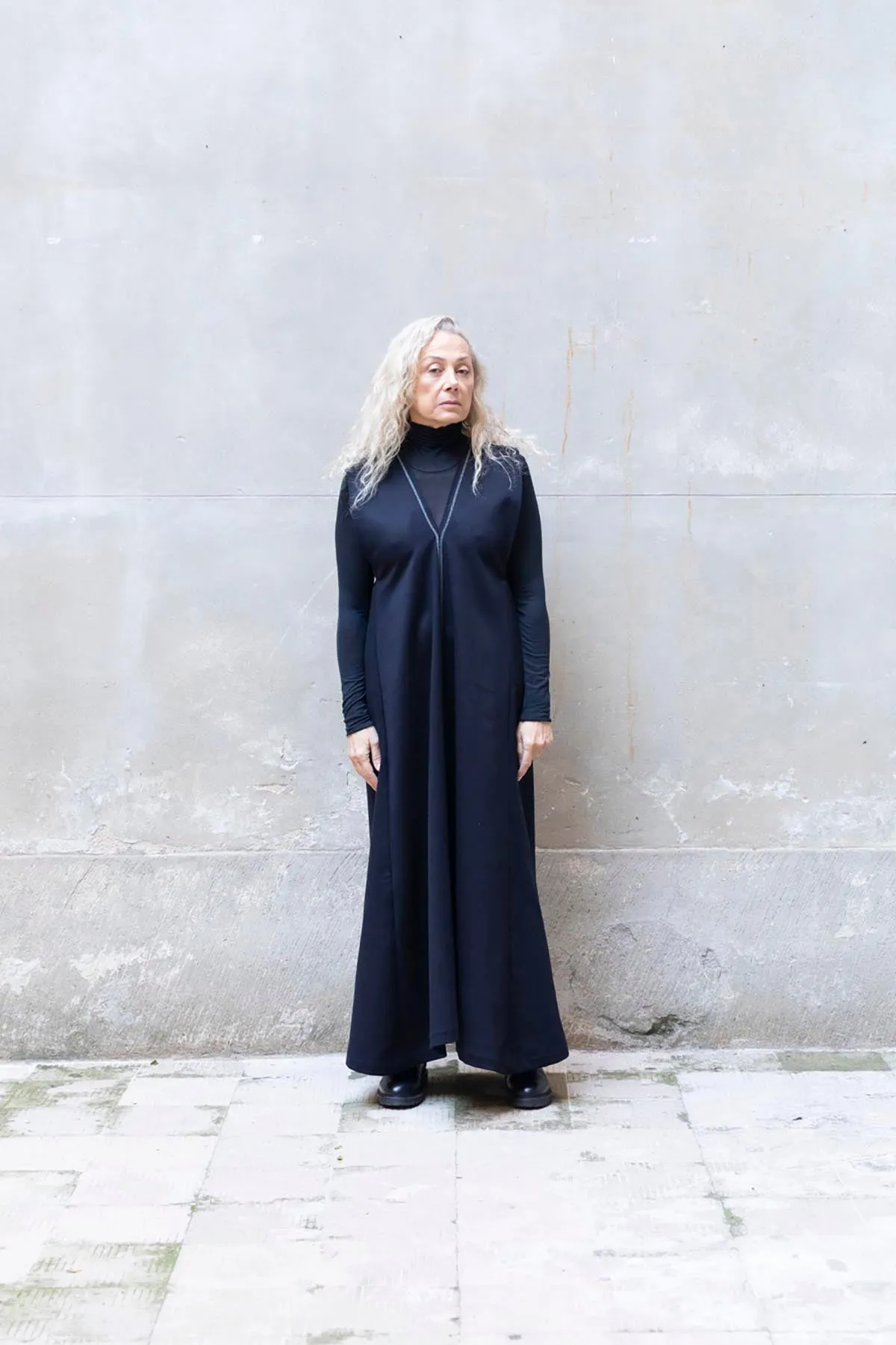 RECYCLED WOOL MAXI DRESS