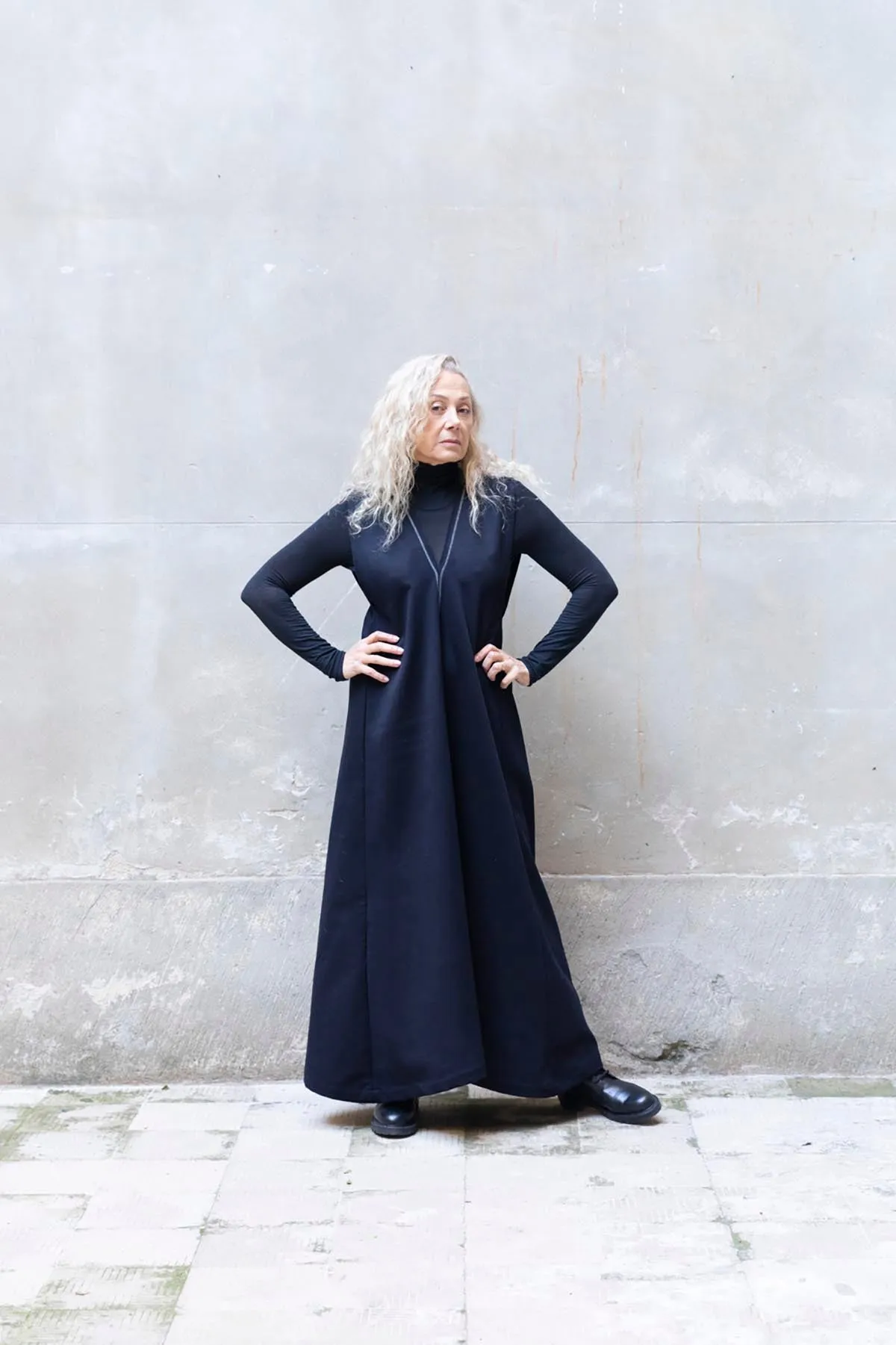RECYCLED WOOL MAXI DRESS