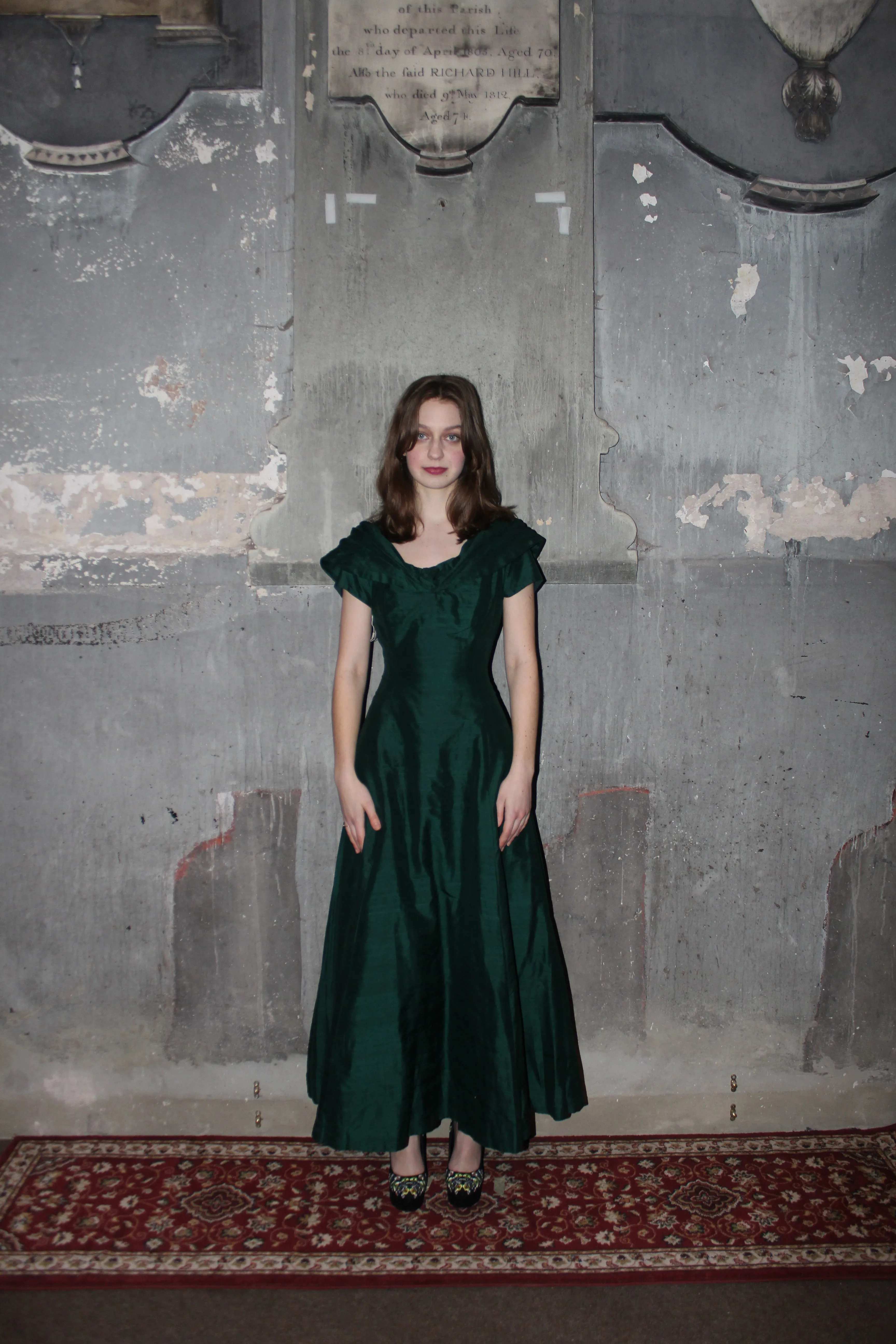 RENT Emerald Green Bardot Maxi Dress
