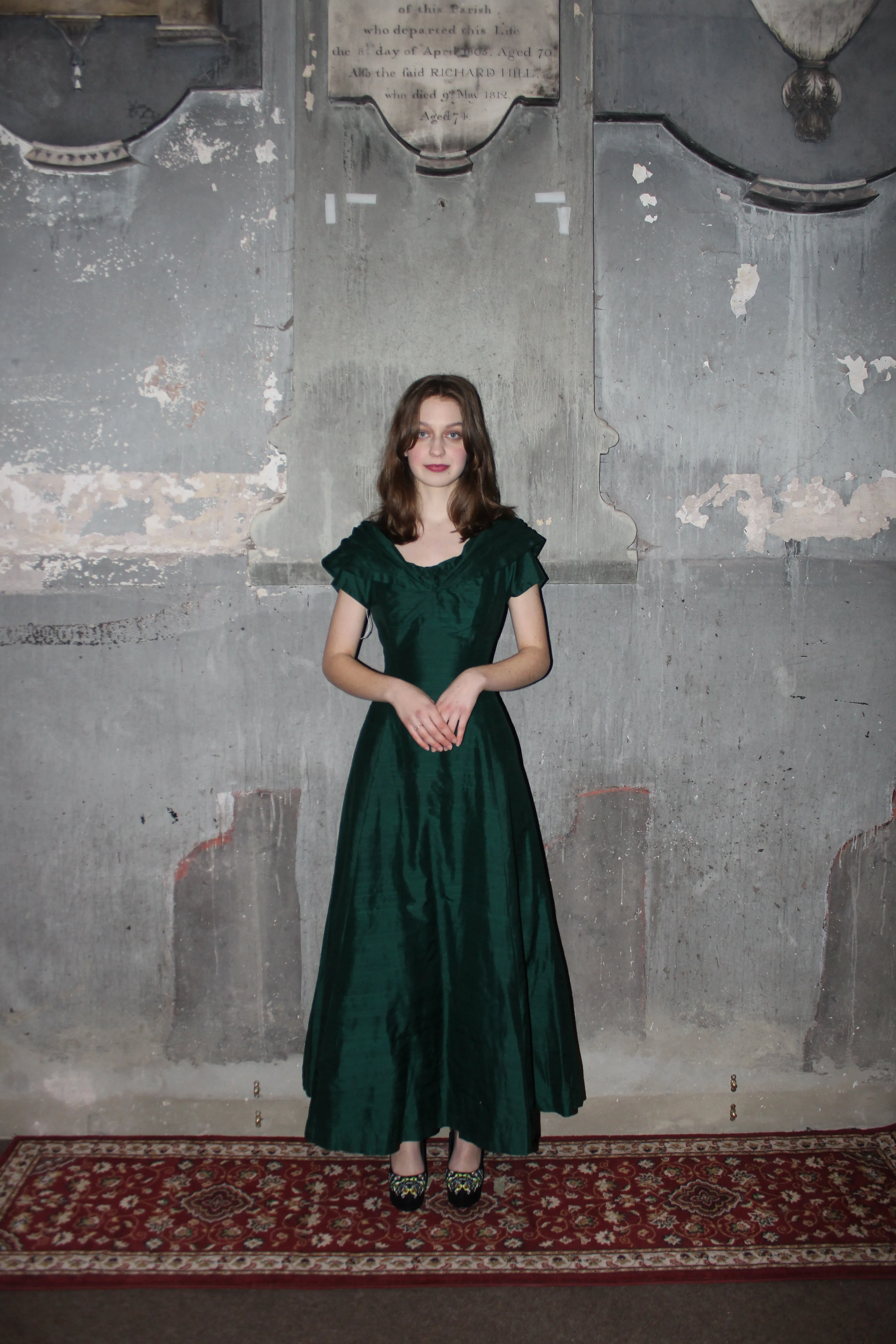 RENT Emerald Green Bardot Maxi Dress