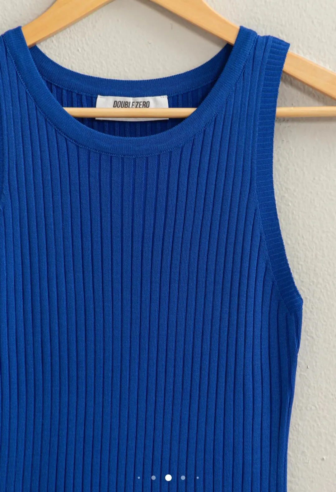 Ribbed Sleeveless Midi Dress