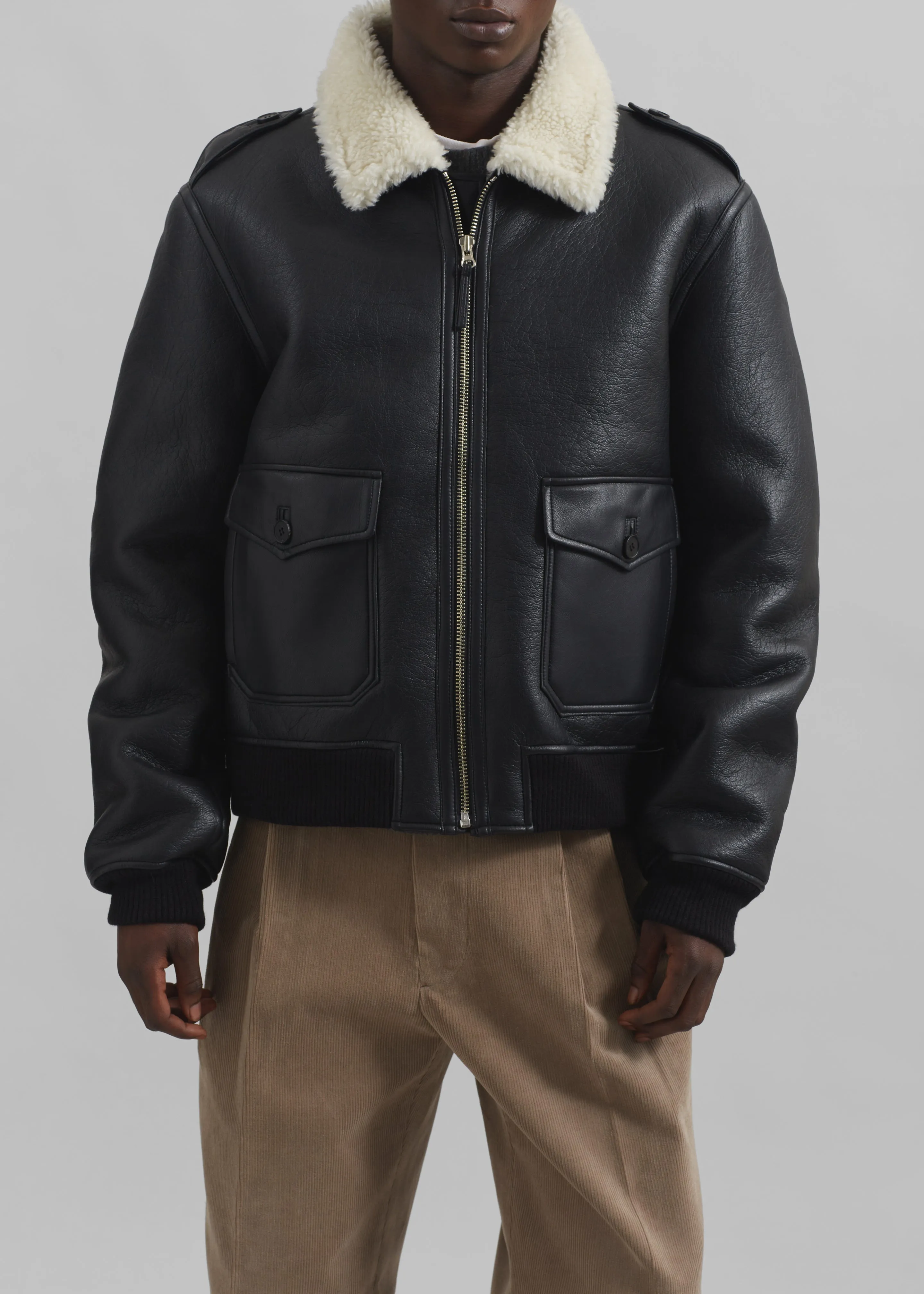 Richter Shearling Jacket - Black