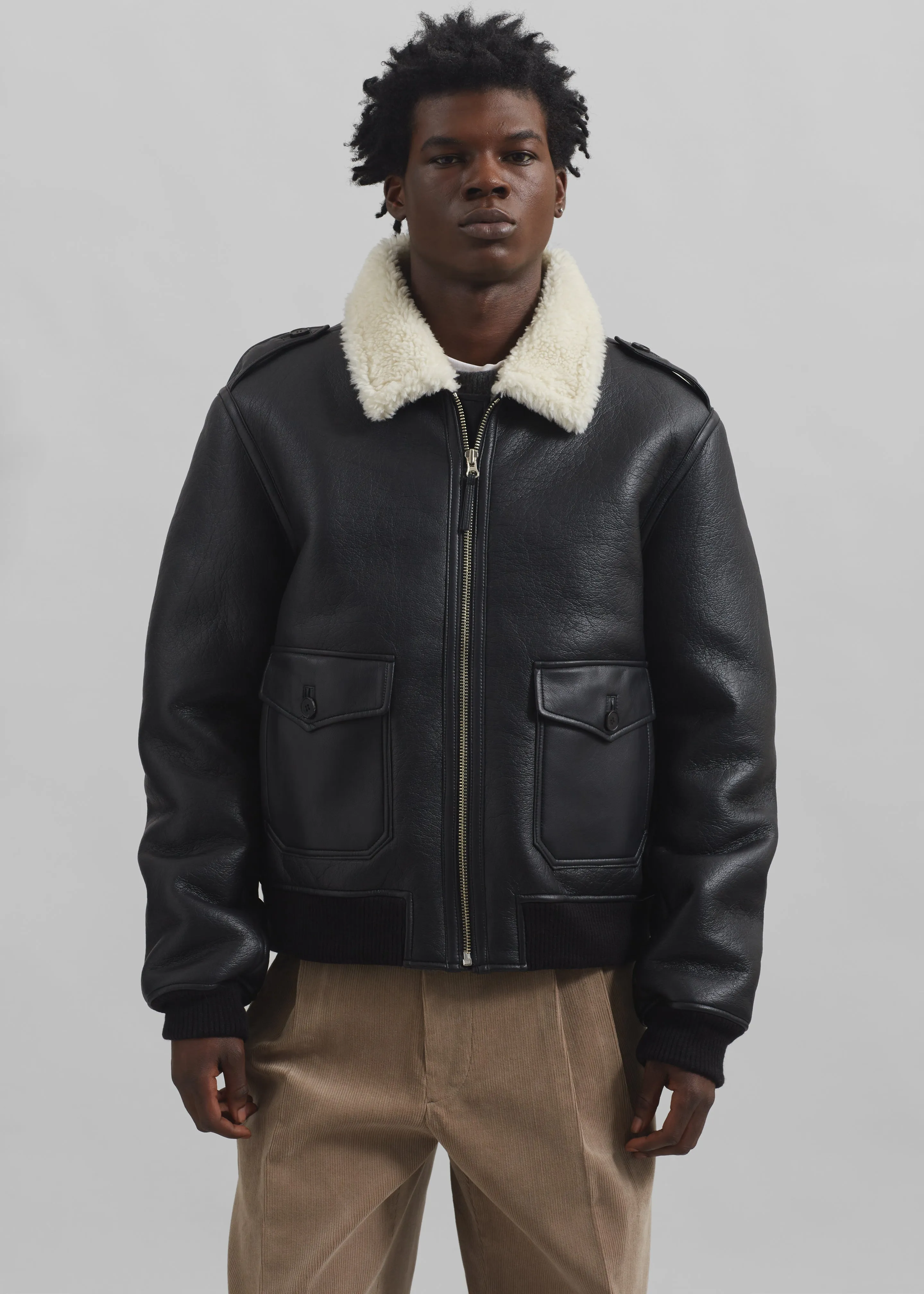 Richter Shearling Jacket - Black