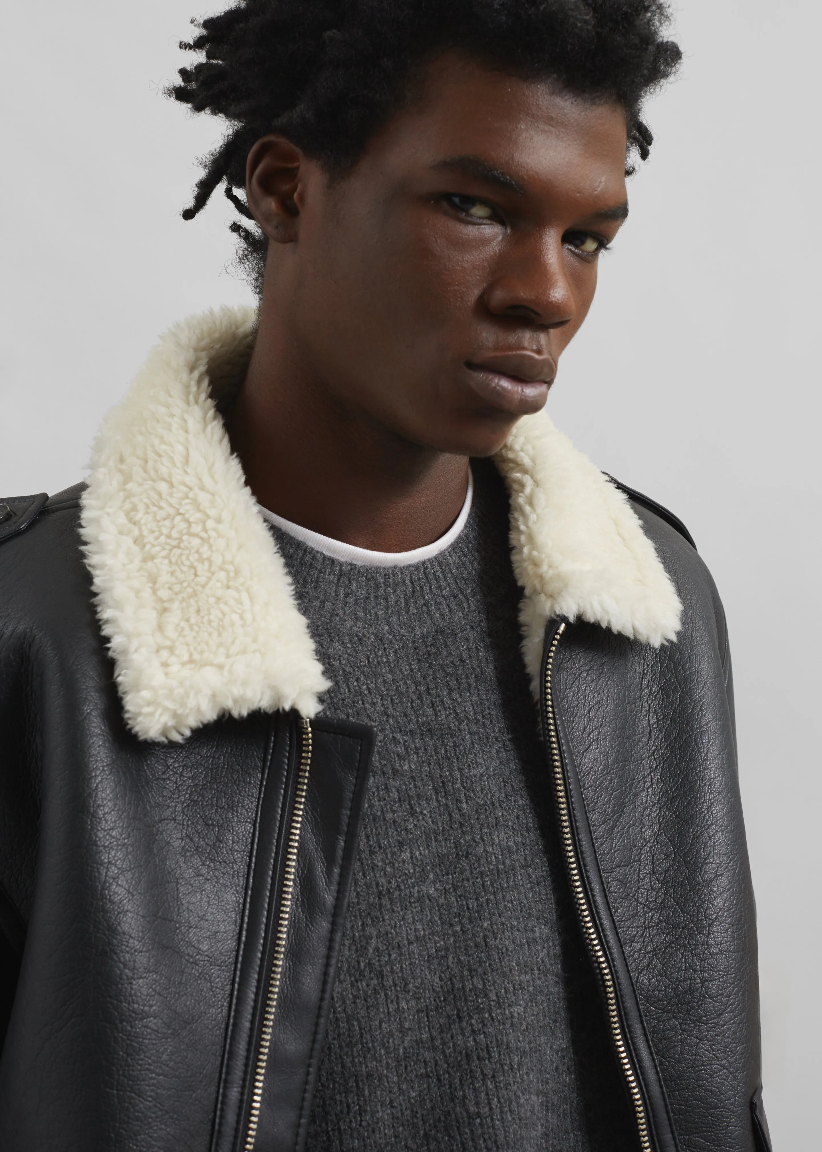 Richter Shearling Jacket - Black