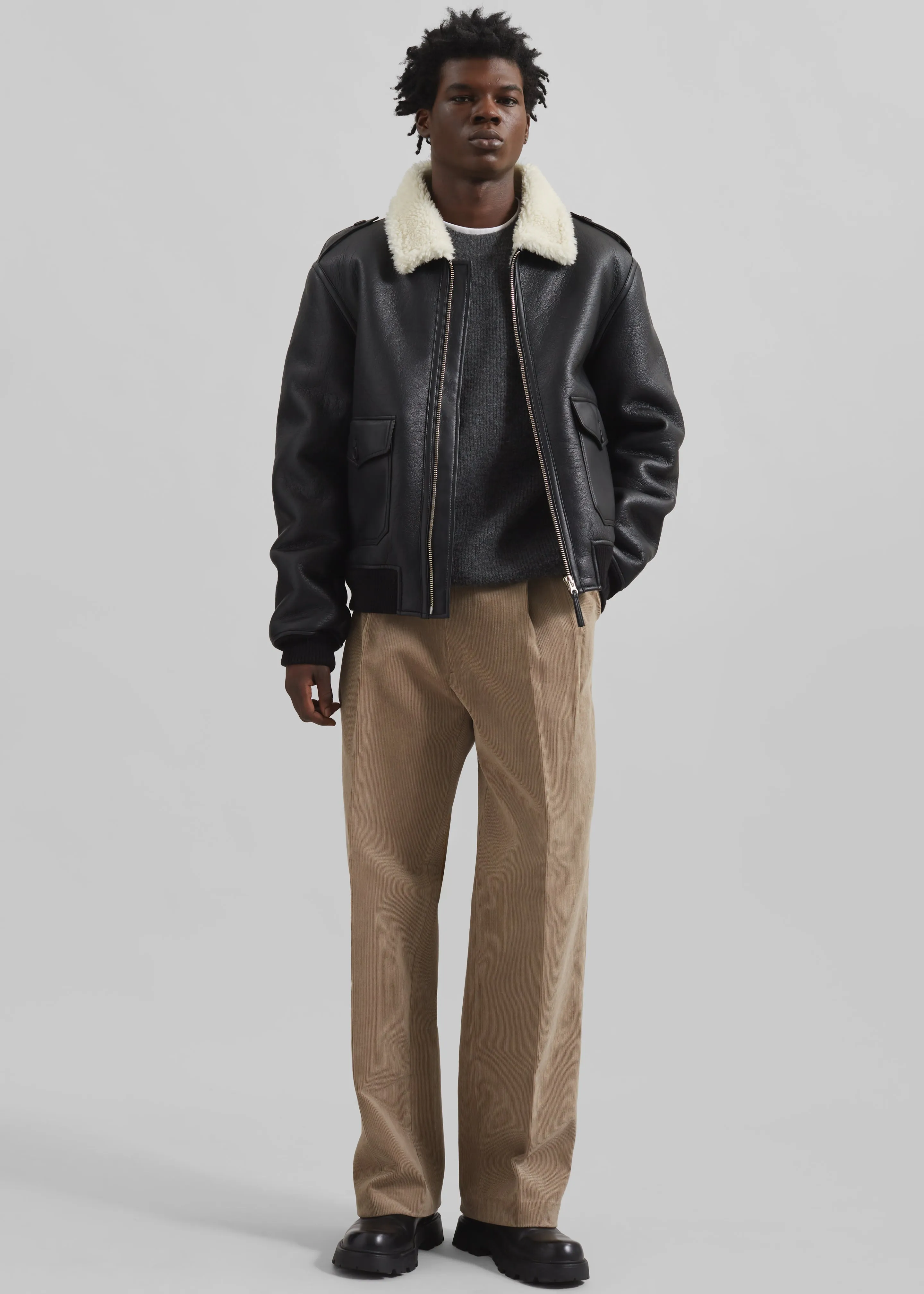 Richter Shearling Jacket - Black