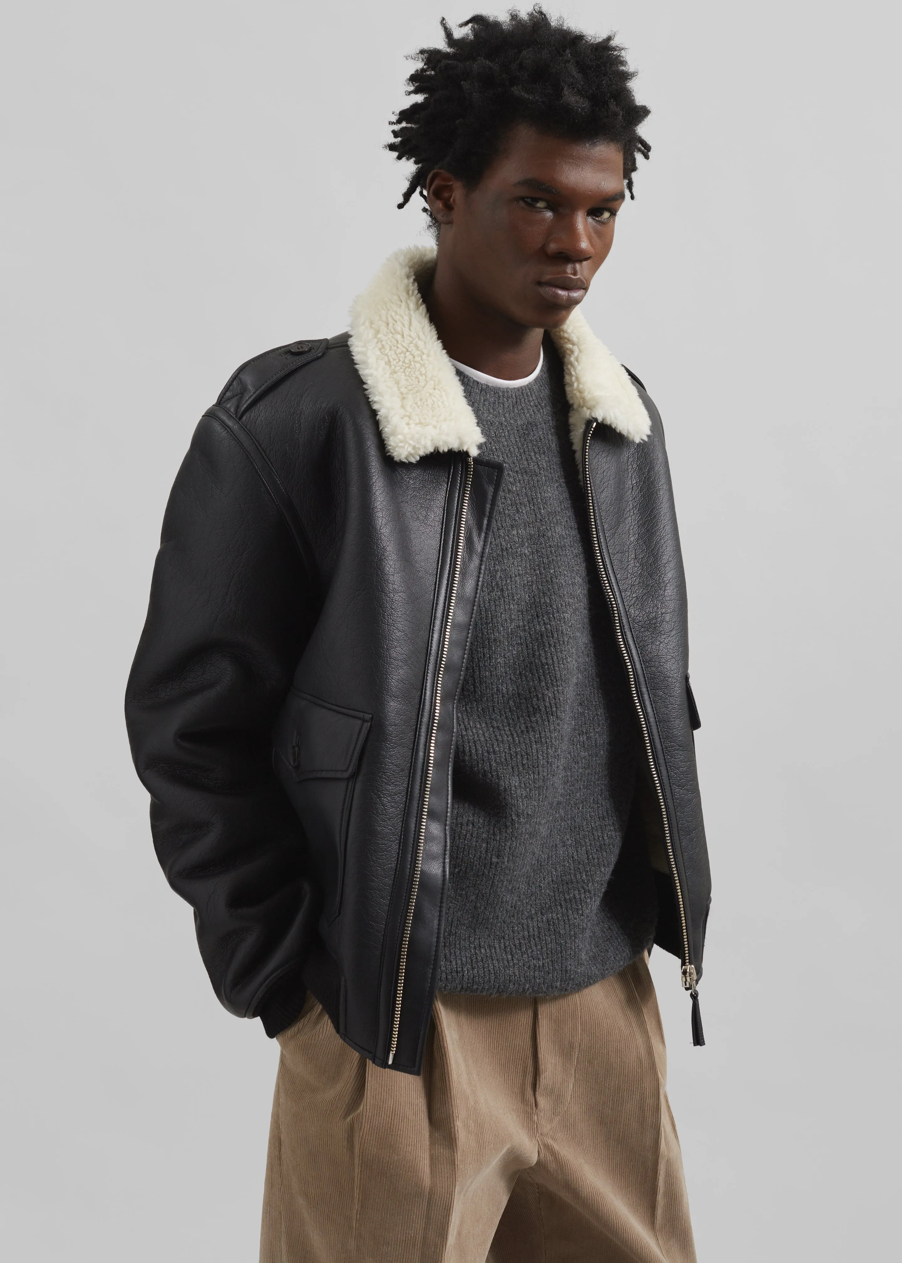 Richter Shearling Jacket - Black