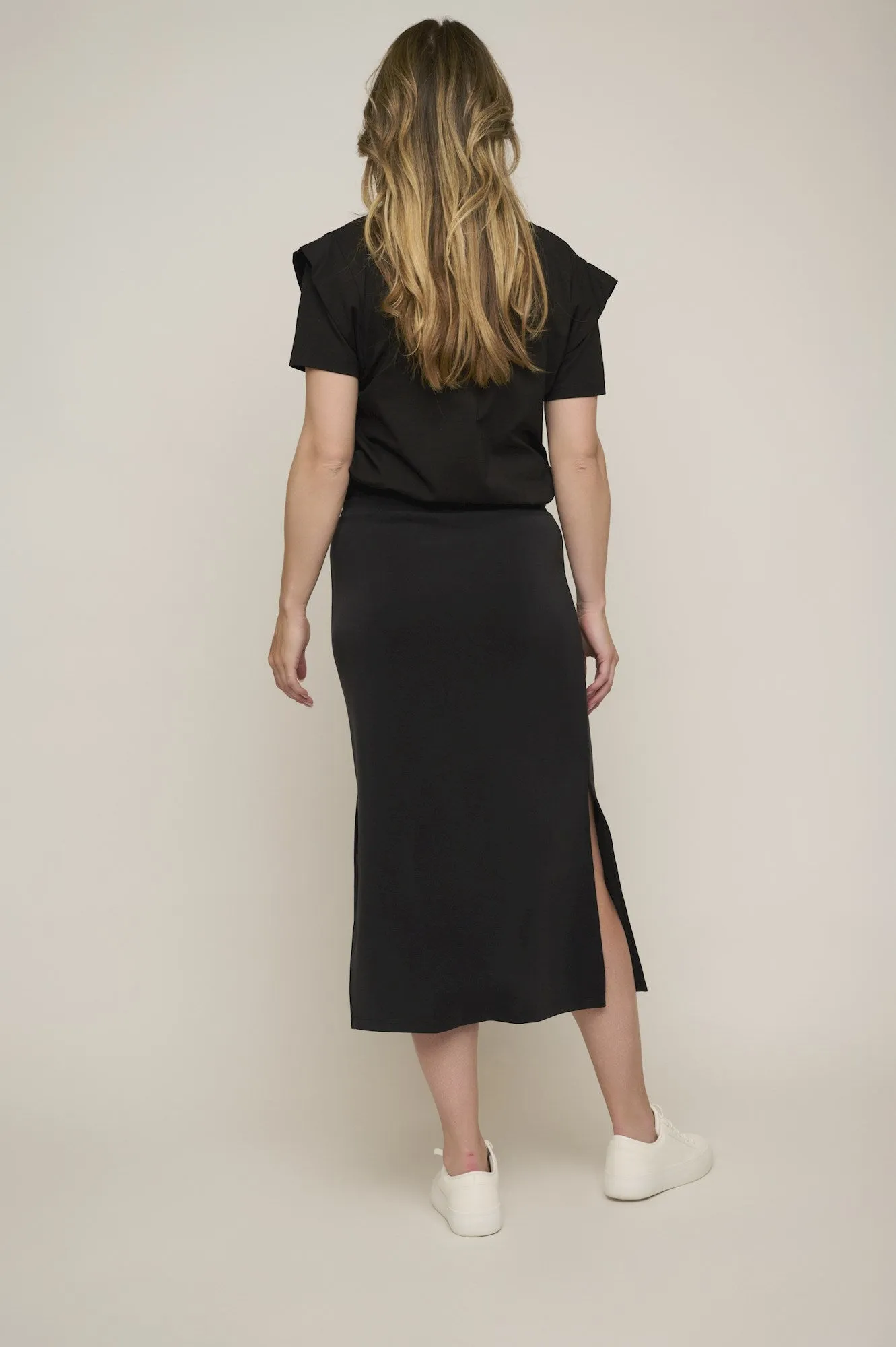 Rino&Pelle SANDY MIDI LENGTH SKIRT WITH SLITS