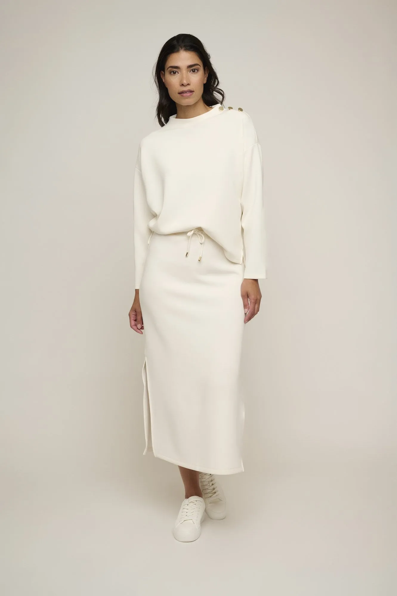 Rino&Pelle SANDY MIDI LENGTH SKIRT WITH SLITS