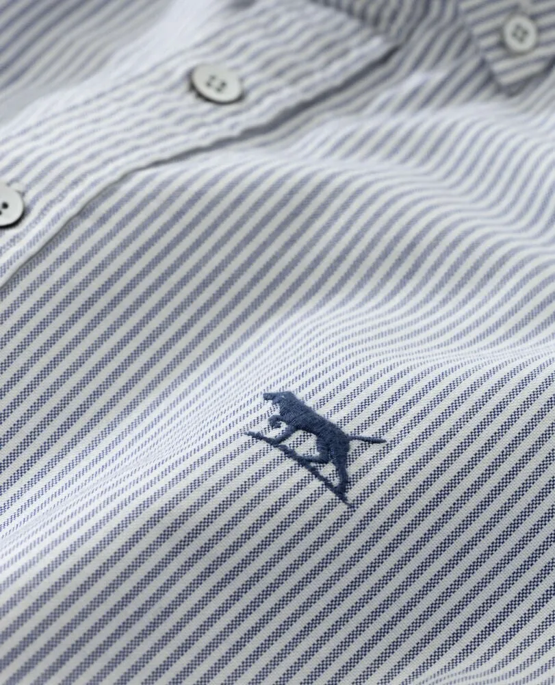 Rodd & Gunn - Gunn Oxford Stripe Shirt - Sports Fit - Royal
