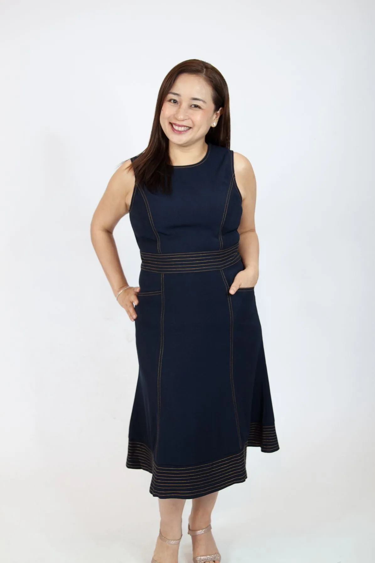 Round Neck Stitch Dress