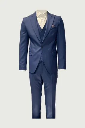 Royal Blue 3-Piece Wool Suit