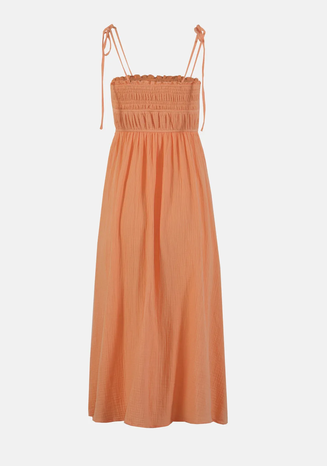 Ruched Panels Detailed Midi Dress