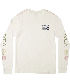 RVCA ANP L/S Tee-Antique White