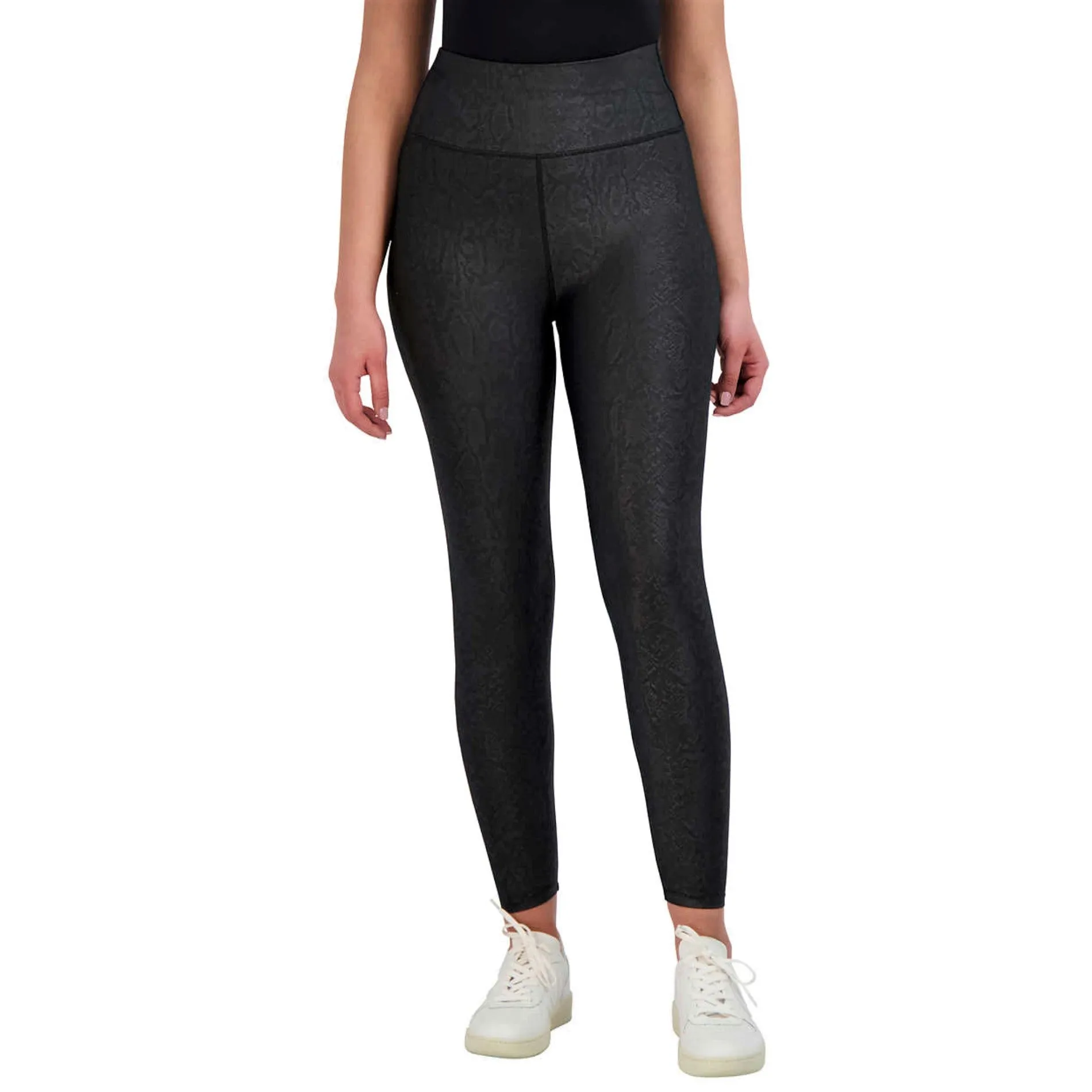 Sage Women's Python Embossed High Waist Moisture Wicking Everyday Leggings