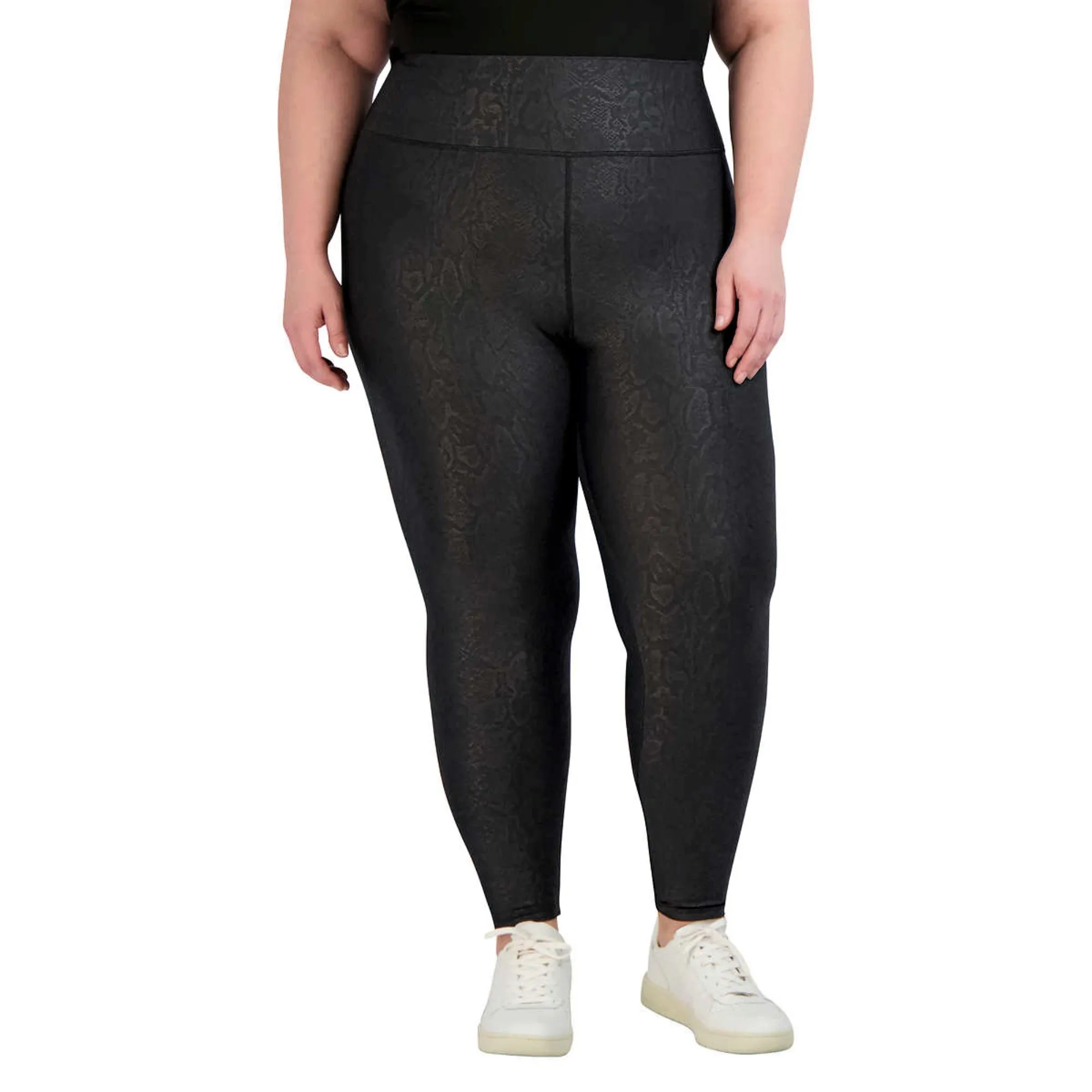Sage Women's Python Embossed High Waist Moisture Wicking Everyday Leggings