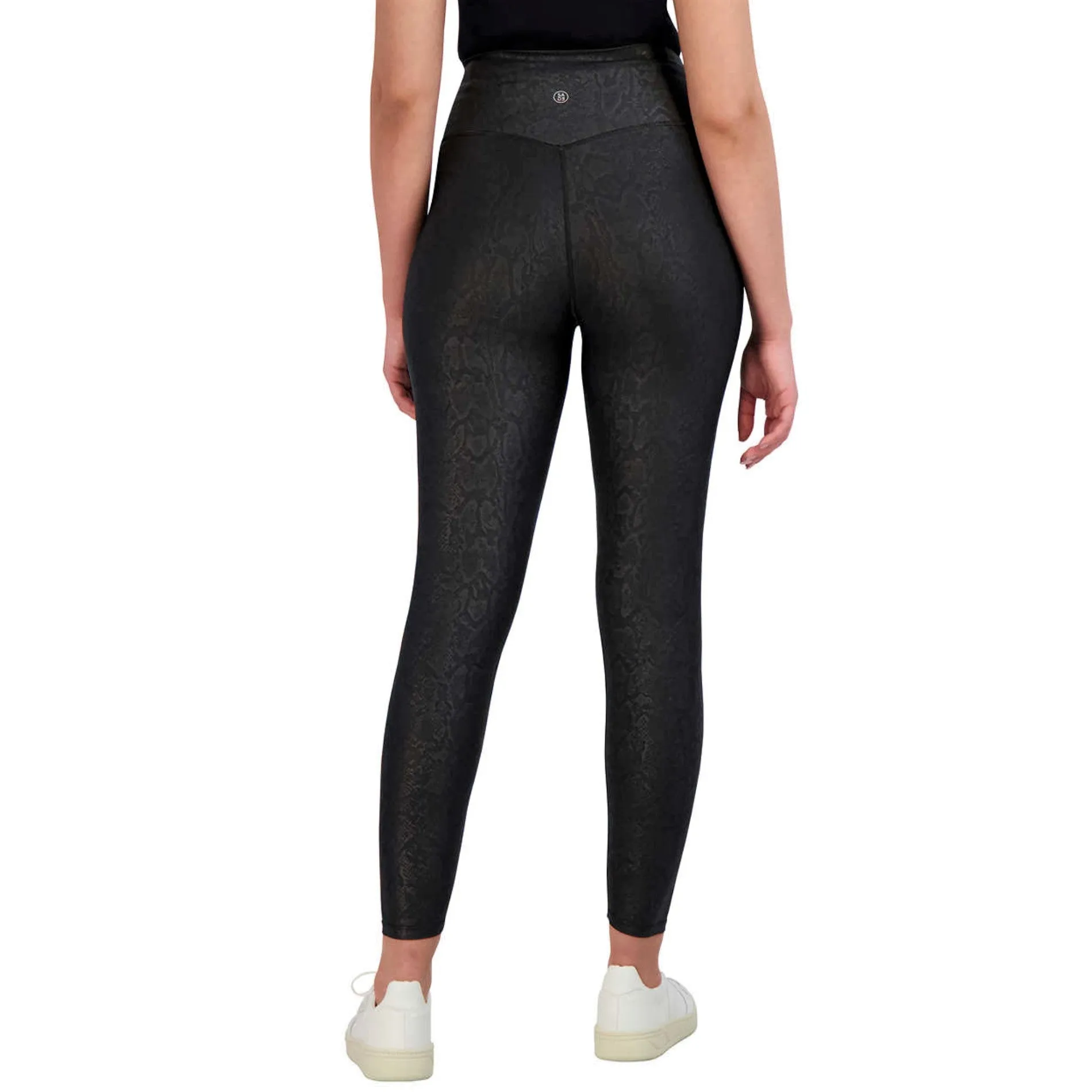 Sage Women's Python Embossed High Waist Moisture Wicking Everyday Leggings