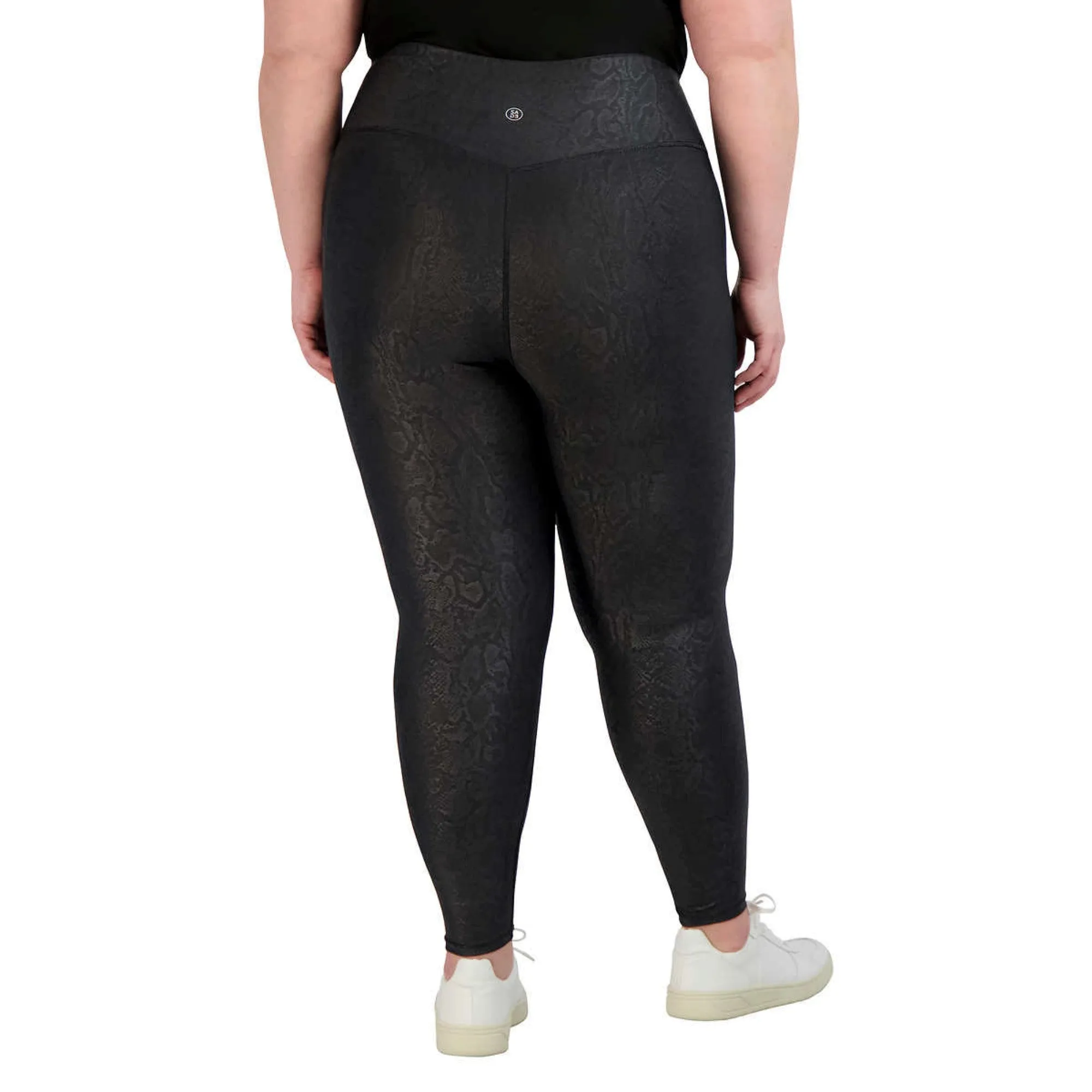 Sage Women's Python Embossed High Waist Moisture Wicking Everyday Leggings